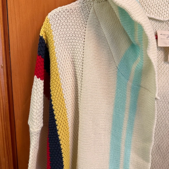Evy’s Tree Rory Striped Hoodie Duster Cardigan L NWOT - Picture 3 of 10